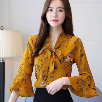 Stunning Floral Printed Blouse Top